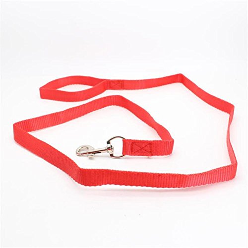 Vanvler Pet Collar, Dog Chest Straps Adjustable Leads Rope for Small Pet (M, Red)