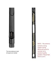 Hyber&Cara 2.4G 16DBI Antena WiFi omnidireccional de alta ganancia con conector RP SMA macho para router de red inalámbrico cámara IP tarjetas PCI PCIe extensión de rango inalámbrico amplificador de señal WiFi Pack de 2