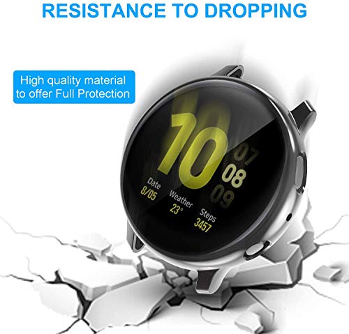 ایگرد | قیمت و خرید Kampo (3 Pack) Compatible with Samsung Galaxy Watch  Active 3 Screen Protector Case 44mm 40mm, Soft TPU Bumper Full Around Cover  for Samsung Galaxy Watch Active2 44