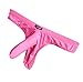 Mlovew Men Soft Stretch Long Sheath Thong Elephant Nose pouch T-back Underwear M fit waist 26-32 inches 1-pack Peach
