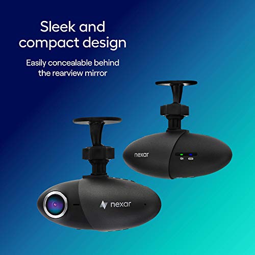 Dash Cam Powered by Nexar, 1080p Full HD, Cloud Storage for Video Clips and 32GB SD Card Included, Small & Discreet 155° Wide Angle Car Camera, G-Sensor and GPS, Loop Recording, Easy to Install - Thumbnail 3