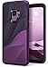 Ringke Wave Compatible with Galaxy S9 Case Dual Layer Heavy Duty 3D Textured Shock Absorbent PC TPU Full Body Drop Resistant Protection Cover for Galaxy S 9 (2018) - Metallic Purple