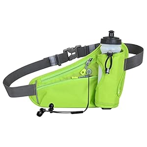 ARTOCT Loopriem met waterfles houder,Outdoor Taille Pack Lichtgewicht Running Hydratatie Riem voor hardlopen Fietsen…