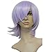 Angelaicos Unisex Short Purple Wig