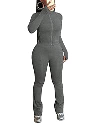 HBQ Women's 2 Piece Tracksuit Sets Long Sleeve Zip