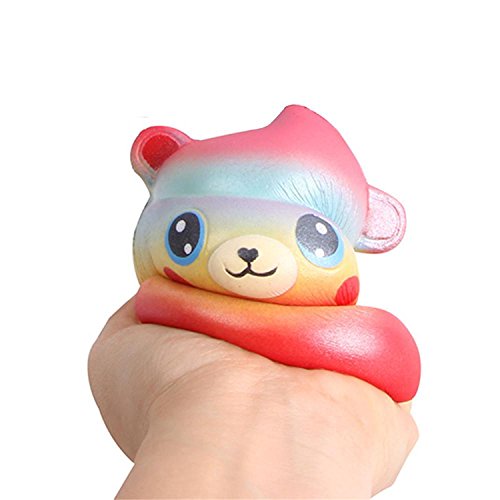 Stress Reliever Toy KESEELY 2018 New Cute Mini Squishy Cartoon Bear Poo Scented Slow Rising Squeeze Toys (B) - Thumbnail 4