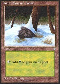Magic: the Gathering - Snow-Covered Forest - Ice Age