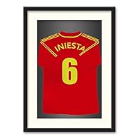 Athletes Jersey Theme Wall Art Black Framed Canvas Prints Home Decoration for Bedroom, Livingroom Ready to Hang - 23x31 inches