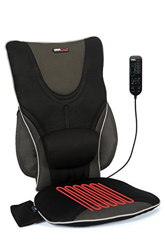 ObusForme Back Support Driver's Seat Cushion With Heat, Conforms To Your Back's Natural Curvature, Enhancing Proper Posture, Adjustable Lumbar, Ergonomic Support With Multi-Zone Massage