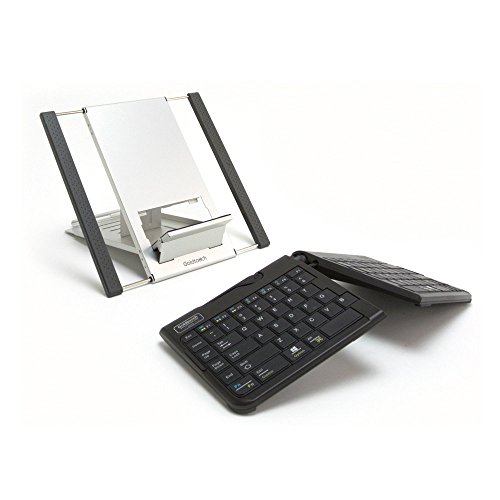 GoldtouchGTLS-0099W Go!2 Bluetooth Wireless Mobile Keyboard and Laptop Stand Bundle