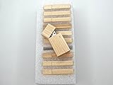 10 8GB Flash Drive - Bulk Pack - USB 2.0 Wooden Maple Stick Design - 8 GB Flash Drive