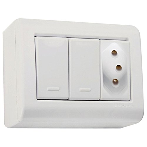 Caixa Com 2 Interruptor Simples +tom.10a250 57304022