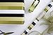 Wrapaholic Wrapping Paper Roll for All Occasions, Happy Birthday, Holiday, Bridal/Baby Shower, Anniversary, Merry Christmas Wrapping Paper. Gold Stripe. 3 Wrap Rolls Set (30x118 inches)