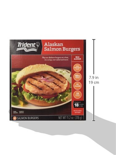 2 Trident+Alaskan+Salmon+Burgers+Frozen