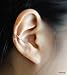 79) No Piercing Criss Cross Ear Cuff - Sterling Silver, Silver Plated