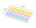 LOHOME® Weekly Pill Organizer, 7 Day 21 Slots Pill Medicine Storage Box Three-time-a-Day Pill Detach Case Weekly Medtime Planner for Medications Supplements and Vitamins (Blue + Pink + Yellow)