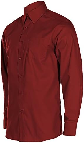 Basic Solid Casual Regular Fit Long Sleeve Long Sleeve Pocket Dress Button Down Shirts