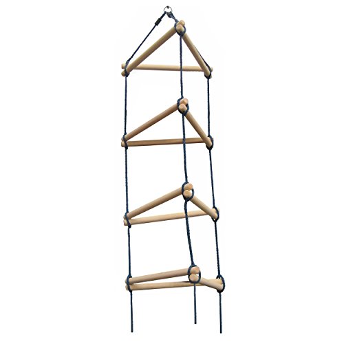 SwingNSlide NE 3023 Triangle Rope Ladder Swing Set Climbing Attachment with Ground Anchors