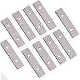 2" (50mm) Paint Scraper Carbide Blades Double-Edged Reversible Replacement Blade (50X12X1.5mm), Pack of 10, Suitable For Most