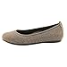 Vionic Womens Spark Willow Leather Ballet Flat Slip On Shoes, Taupe, US 9