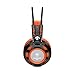 Ailihen K6 USB 2.0 Over Ear Gaming Headsets with Microphone with LED Light, 6.5 Feet - Black / Orange