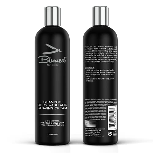 Blurred 3in1 Shampoo Body Wash & Shaving Cream11 Botanical Extracts