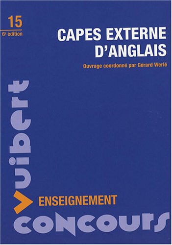 CAPES externe d'anglais