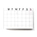 JSTORY Large Monthly Planner Set of 2 Stitch Bound Flat Lay Year Round Flexible Cover Goal/Time Organizer Thick Paper Eco Friendly Customizable A4 16 Months 36 Pages 18 Sheets Kraft