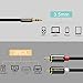NIANWUDU 3.5mm to RCA Audio Auxiliary AUX Stereo Y Splitter Cable, 3.5 MM Convert to RCA Cable (3.3ft)