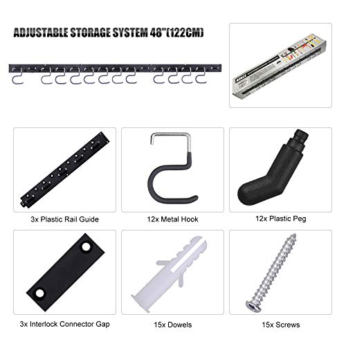 4 Adjustable+Storage+System+Holders+Organizer