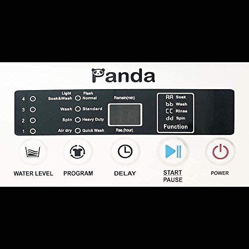 Panda Compact Portable Washing Machine, 1.54 cu.ft, 8 Wash Programs