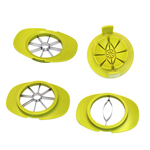 M-Aimee Apple Corer Slicer Cutter/Tomato Mango Slicer/4 In 1 Stainles Steel Multifunction Kitchen Gadget Fruit Cutter,With Free 10 Fruit Forks