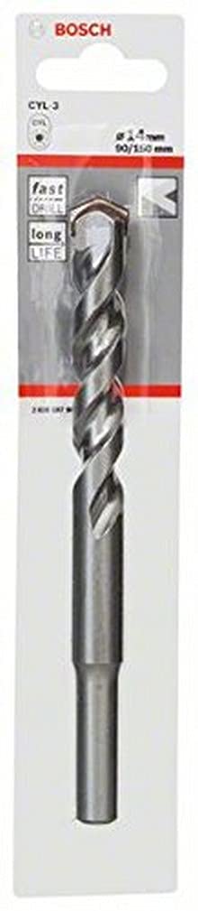 Bosch 2608597669 CYL-3 Concrete Drill Bit, 14mm x 90mm x 150mm, Silver
