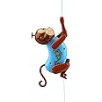 NEXTAKE Rope-Climbing Monkey, Funny String-Climbing Monkey Toy Pull and Climb Monkey Pull String Monkey Interactive Toy with Funny Sound Effect for Kids (Blue)