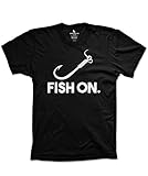 Fish on Shirt Funny Fishing and Hunting Shirts, Large