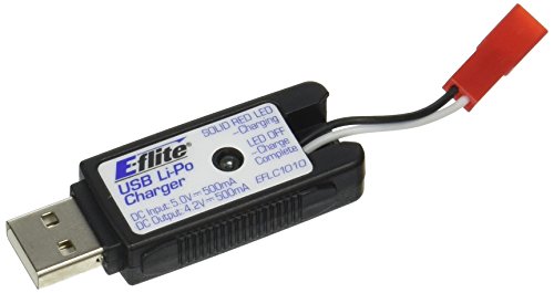 E-flite 1S USB Li-Po Charger 500mA JST: 180 QX HD