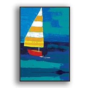 Framed Canvas Wall Art for Living Room, Bedroom Minimalist Abstract Canvas Prints for Modern Home Decoration Ready to Hang - 16"x24" inches