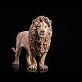 MMOS X JXK Lion Statue Wildlife for Home Decor, Durable Polyresin with Intricate Details, Animal Sculpture Gifts for Men Dad Birthday