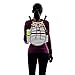LISH Down the Line Canvas Tennis Racket Backpack - Women's Striped Print Drawstring Racquet Holder Bag