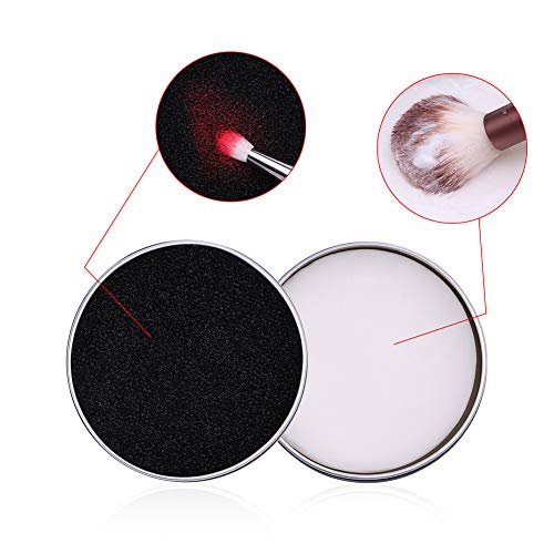 image for DUcare Makeup Brush Clean Set: Solid Soap Cleanser & Color Removal Spo