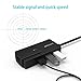 Qicent 3 Port USB 3.0 Hub With RJ45 10/100/1000 Gigabit Ethernet Converter LAN Adapter, Support Windows XP, Vista, Win7/8 (32/64 bit), Mac OS 10.6 and above, Linux - Black
