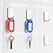 150 PCS Key Tags ID Plastic Tag with Split Ring Label Window, 10 Colors