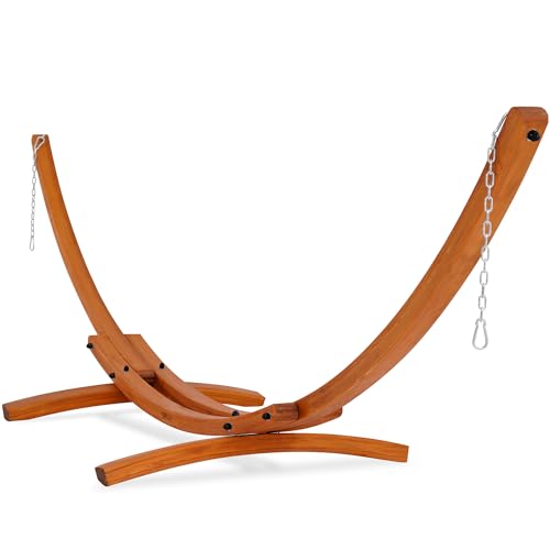 Lazy Daze 14 FT Hammocks Stand, Outdoor Arc Wood Hammock Stand |