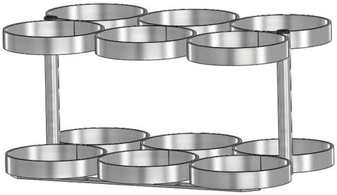 FWF Oxygen Rack Holds 6 (M-22 OR JD 5.50 Style) CYLINDERS Diameter of 5.25" Made in USA