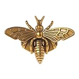 ULKEME 1PCS Lovely Bee Shape Clasp Turn Lock Metal Hardware for DIY Handbag Shoulder Bag Purse (Bronze)