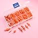 LoveinDIY Set of 160 in Plastic Snow Man Red Nose Doll Nose for Animals Sewing Craft DIY Toys for Kids Adults Girls - 5 Sizes Mixed
