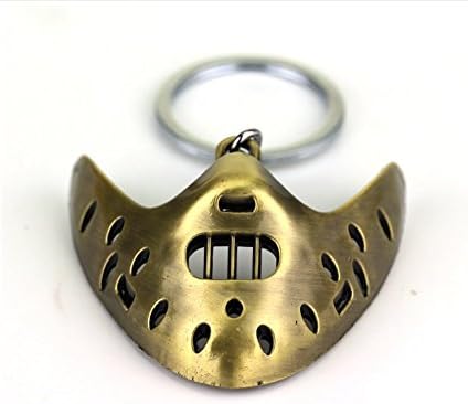 Movie Role Mask Keychain Keyring with Black Plush Gift Bag by Cilected