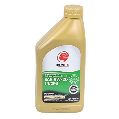 Idemitsu 3001009175000C020 Full Synthetic 5W20 Engine Oil (12 Pack