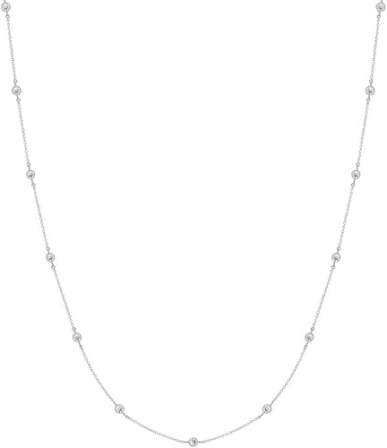 Amazon Gift From New York ロングネックレス レディース 6 9ct プラチナ 加工 シルバー925 金属アレルギー対応 女性 プレゼント ジュエリー 通販