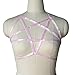 Woman Pentagram Body Harness Bras Dance Underwear Accessories Elasticity Hollow Punk Goth belt (Purple)